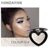 HANDAIYAN Brand Professional Shimmer Glitter Highlighter Powder Palette Bronzer Makeup Cosmetics Metallic Highlighter