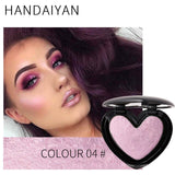 HANDAIYAN Brand Professional Shimmer Glitter Highlighter Powder Palette Bronzer Makeup Cosmetics Metallic Highlighter