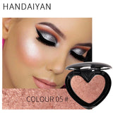 HANDAIYAN Brand Professional Shimmer Glitter Highlighter Powder Palette Bronzer Makeup Cosmetics Metallic Highlighter