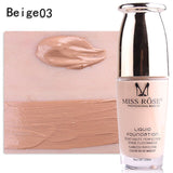 MISS ROSE Face Foundation Makeup Base Liquid Foundation BB Cream Concealer Whitening Moisturizer Oil-control Cosmetics