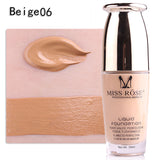 MISS ROSE Face Foundation Makeup Base Liquid Foundation BB Cream Concealer Whitening Moisturizer Oil-control Cosmetics
