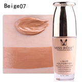 MISS ROSE Face Foundation Makeup Base Liquid Foundation BB Cream Concealer Whitening Moisturizer Oil-control Cosmetics