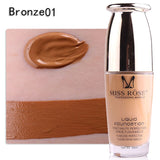 MISS ROSE Face Foundation Makeup Base Liquid Foundation BB Cream Concealer Whitening Moisturizer Oil-control Cosmetics