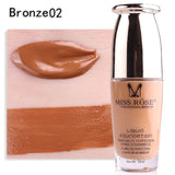 MISS ROSE Face Foundation Makeup Base Liquid Foundation BB Cream Concealer Whitening Moisturizer Oil-control Cosmetics