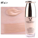 MISS ROSE Face Foundation Makeup Base Liquid Foundation BB Cream Concealer Whitening Moisturizer Oil-control Cosmetics