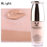 MISS ROSE Face Foundation Makeup Base Liquid Foundation BB Cream Concealer Whitening Moisturizer Oil-control Cosmetics