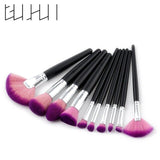 10PCS Professional Synthetic Brushes Sets
