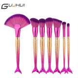 New Hot Fish Shape Makeup Brushes Kits