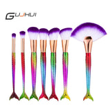 New Hot Fish Shape Makeup Brushes Kits